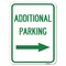 Signmission Additional Parking Right Arrow Heavy-Gauge Alum Rust Proof Parking, 18" x 24", A-1824-24349 A-1824-24349 - alternate 1